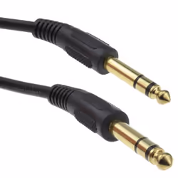 kenable 009099, 6.35mm, Male, 6.35mm, Male, 4 m, Black