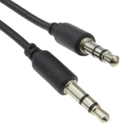 kenable 009108 audio cable 0.5 m 3.5mm Black