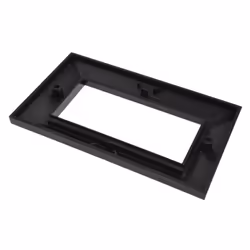 kenable Wall Mount Faceplate Bevelled Single Gang for 4 x Modules BLACK