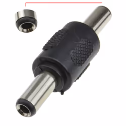 kenable 009163 cable gender changer DC 2.5mm Black
