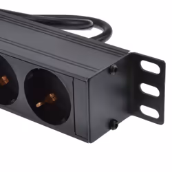 kenable Surged Power Distribution Unit PDU 10 Way Euro Schuko Socket & Plug