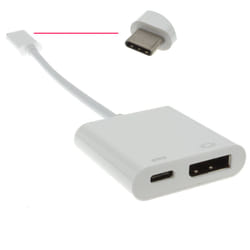 kenable USB 3.1 Type C Plug to DisplayPort Alt Mode + PD Type C Socket Adapter
