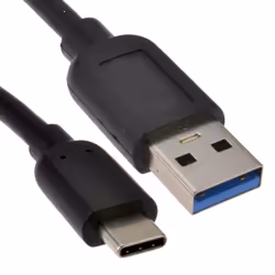 kenable 009180, 2 m, USB A, USB C, USB 3.2 Gen 1 (3.1 Gen 1), 5 Gbit/s, Black