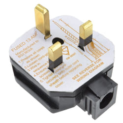 kenable 009202 electrical power plug Type G Black