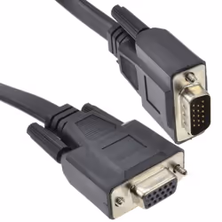kenable 009215, 2 m, VGA (D-Sub), VGA (D-Sub), Male, Female, Black