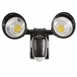 Motion Sensor Battery Powered Twin LED Security Flood Light with PIR