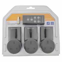 Remote Control Mains Socket Energy Saving Mains Power Adapter Set of 3