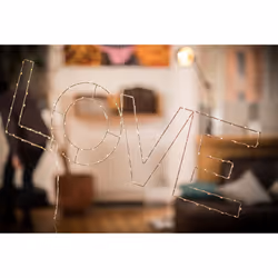Warm White LOVE Indoor Decoration Battery Powered LED Light Small