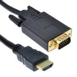 kenable 009243 video cable adapter 1 m HDMI Type A (Standard) VGA (D-Sub) Black