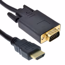 kenable 009244, 1.8 m, HDMI Type A (Standard), VGA (D-Sub), Male, Male, Straight