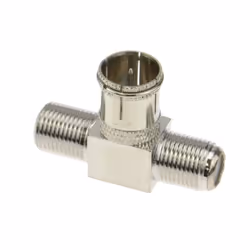 kenable 009251, Cable splitter, Metallic, Male/Female, 1 pc(s), F type, 2x F type