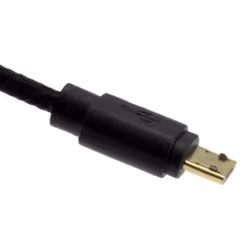 kenable BRAIDED GOLD USB 2.0 A To MICRO B FAST CHARGE Cable 24AWG 0.5m BLACK