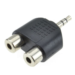 kenable 009292 cable gender changer 3.5mm 2x 3.5mm Black