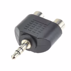 kenable 009292 cable gender changer 3.5mm 2x 3.5mm Black
