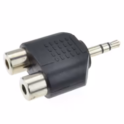 kenable 009292 cable gender changer 3.5mm 2x 3.5mm Black