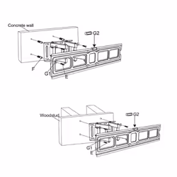 kenable Double Arm & Tilt Cantilever TV Mounting Bracket for 32 to 65 Inch TVs