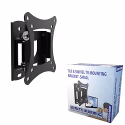 kenable Tilt and Swivel TV Mounting Bracket 56mm Profile for 10 to 27 Inch TVs