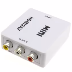 kenable HDMI to Scart AV Red White & Yellow Composite Converter USB Powered