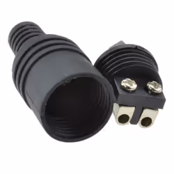 kenable 2 pin DIN Plug Speaker and HiFi Connector Screw Terminals Strain [1 Pack]