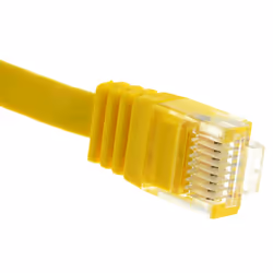 kenable FLAT CAT6 Ethernet LAN Patch Cable Low Profile GIGABIT RJ45 15m YELLOW