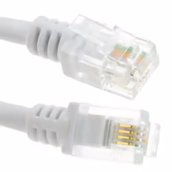 kenable 009359 telephone cable 4 m White
