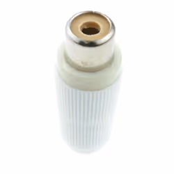kenable Phono RCA Socket Audio or Video Solder Termination WHITE 10 Pack