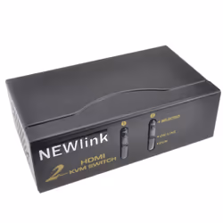 kenable KVM 2 Port USB HDMI Switch Control 2 PCs with 1 Keyboard Mouse