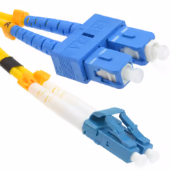 kenable OS2 Yellow Fibre Optic LC SC Single Mode 5 125 Patch LSZH Cable 2m
