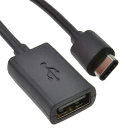 kenable USB Type C Male Plug to A Type Socket Converter Cable Black 2m