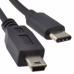 kenable 009448, 1 m, USB C, Mini-USB B, USB 2.0, 0.48 Gbit/s, Black