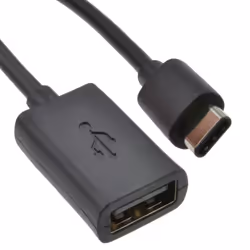 kenable USB Type C Male Plug to A Type Socket Converter Cable Black 1m