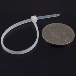 enTie Natural White Cable Ties 2.5mm x 120mm Nylon 66 UL Approved [100 Pack]