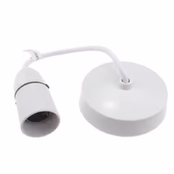 kenable 6 Inch Bayonet Ceiling Pendant Light Set 85mm T2 Short Skirt White