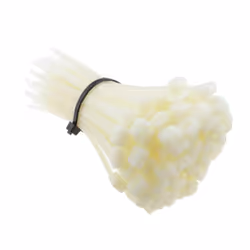 kenable Natural Cable Ties 150mm x 6.8mm Nylon 66 UL Approved [100 Pack]