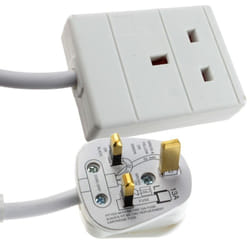 kenable 009553 power extension 3 m 1 AC outlet(s) Indoor White