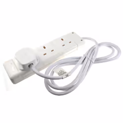 kenable 009561 power extension 2 m 3 AC outlet(s) Indoor White