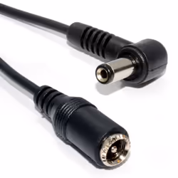 kenable 5.5 x 2.1mm Right Angled DC Power Male Female CCTV Extension Cable  4m