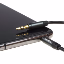 kenable PRO 22AWG COILED 3.5mm Stereo Jack Cable AUX Headphone Lead 2m GOLD