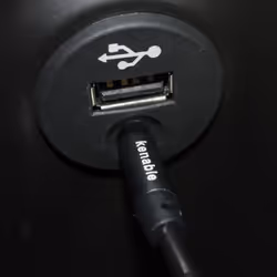 kenable PRO 22AWG COILED 3.5mm Stereo Jack Cable AUX Headphone Lead 2m GOLD