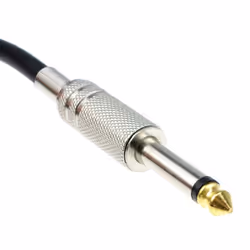 kenable PRO 6.35mm Low Noise Guitar Lead Cable Gold Metal Connectors 4m BLACK