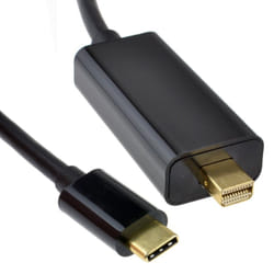 kenable 009621 video cable adapter 5 m Mini DisplayPort USB Type-C Black