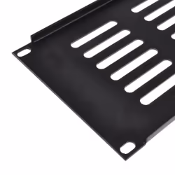 kenable 3U Blanking Plate for Comms Network Data Cabinet Rack 19 Vented Black