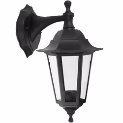 kenable Wall Mounted Outdoor Lantern Style Lamp Garden Light 250x165 Black
