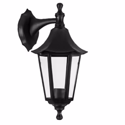 kenable Wall Mounted Outdoor Lantern Style Lamp Garden Light 270x155 Black