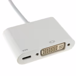 kenable USB 3.1 Type C Plug to DVI 24 + 5 Alt Mode + PD Type C Socket Adapter