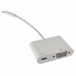 kenable USB 3.1 Type C Plug to 15 Pin VGA Alt Mode + PD Type C Socket Adapter