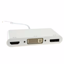 kenable USB 3.1 Type C to HDMI 4K  DisplayPort & DVI 24+5 Adapter 15cm