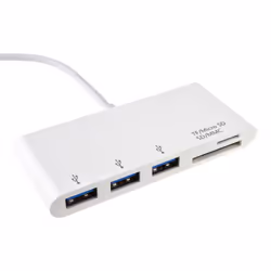 kenable USB 3.1 Type C to 3 x USB 3 Sockets & SD Micro SD Card Reader