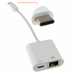 kenable USB 3.1 Type C Male to RJ45 Gigabit Network Ethernet Socket with PD