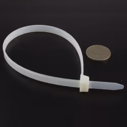 enTie Natural White Cable Ties 7.6mm x 300mm Nylon 66 UL Approved [100 Pack]